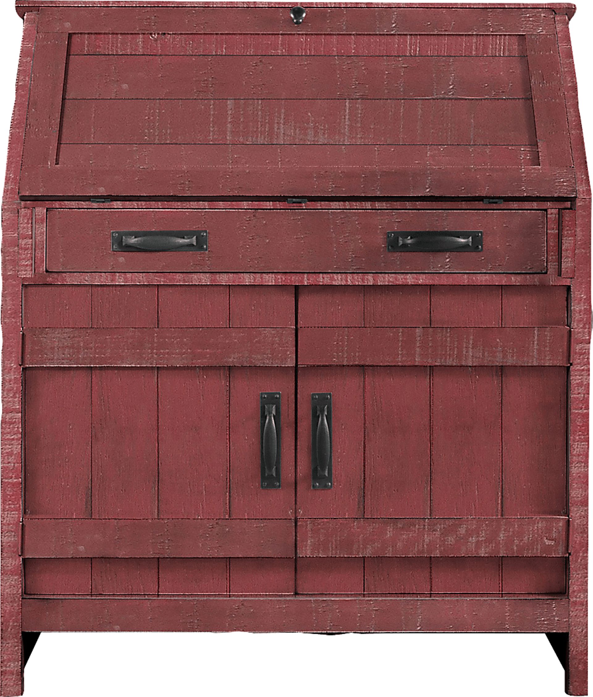 Havenwood Red Drop Lid Desk - Image 1