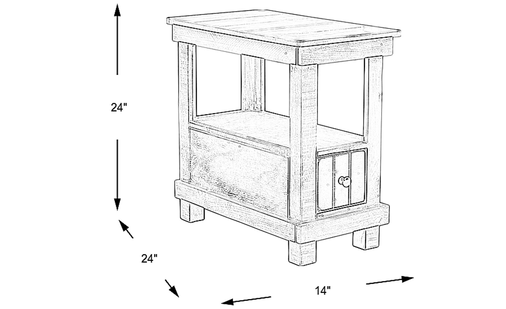 Dimension Image. Please refer to the Dimension Tab on this page for dimension details.