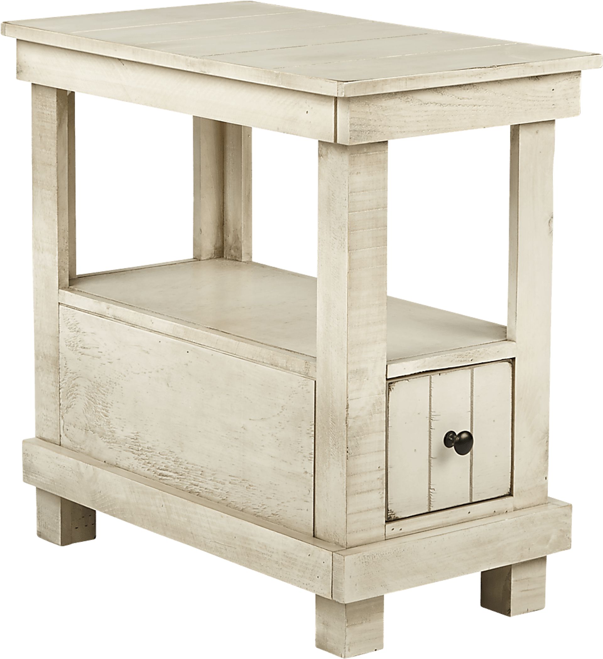 Havenwood White Chairside Table - Image 1