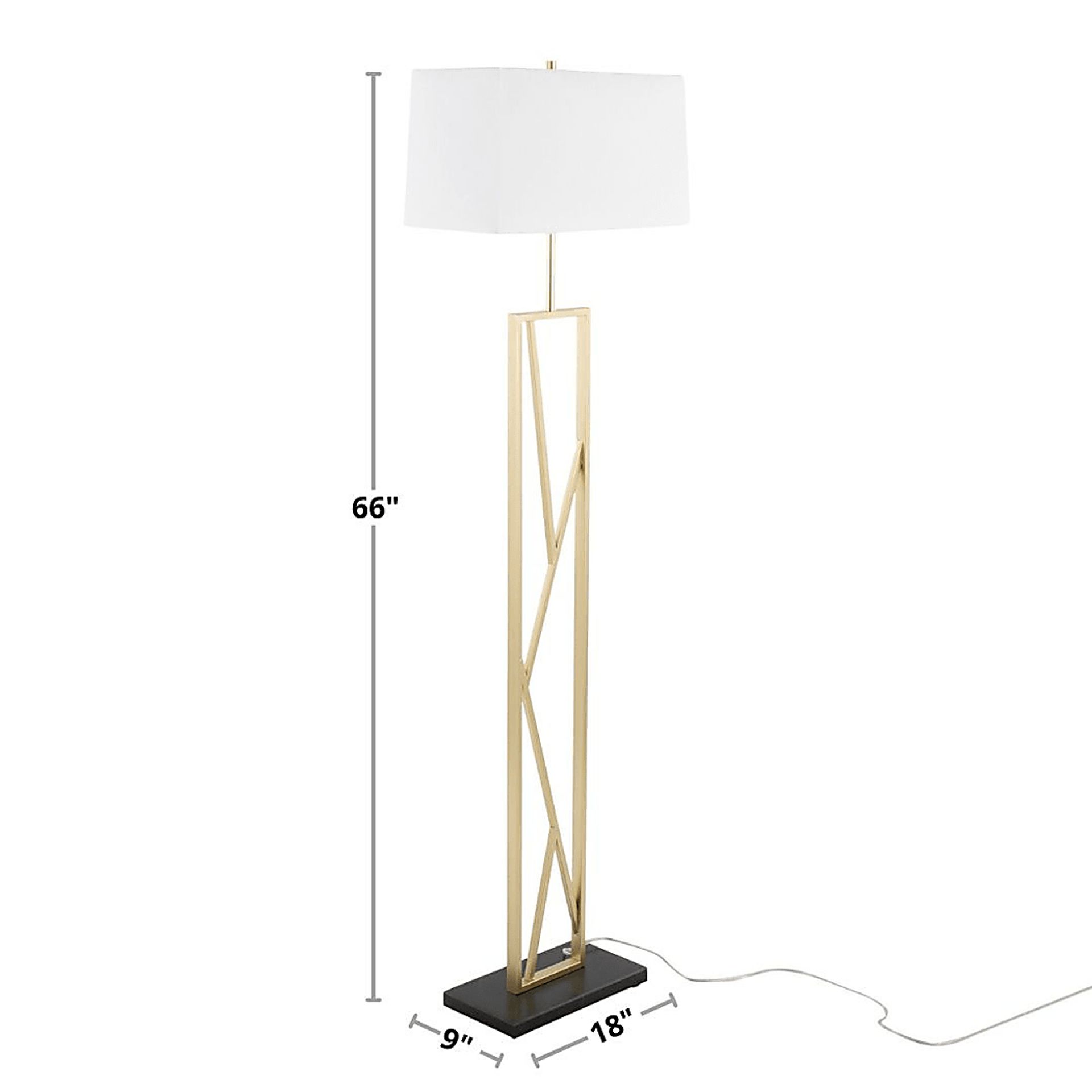 Haver Post Gold Floor Lamp - Image 11