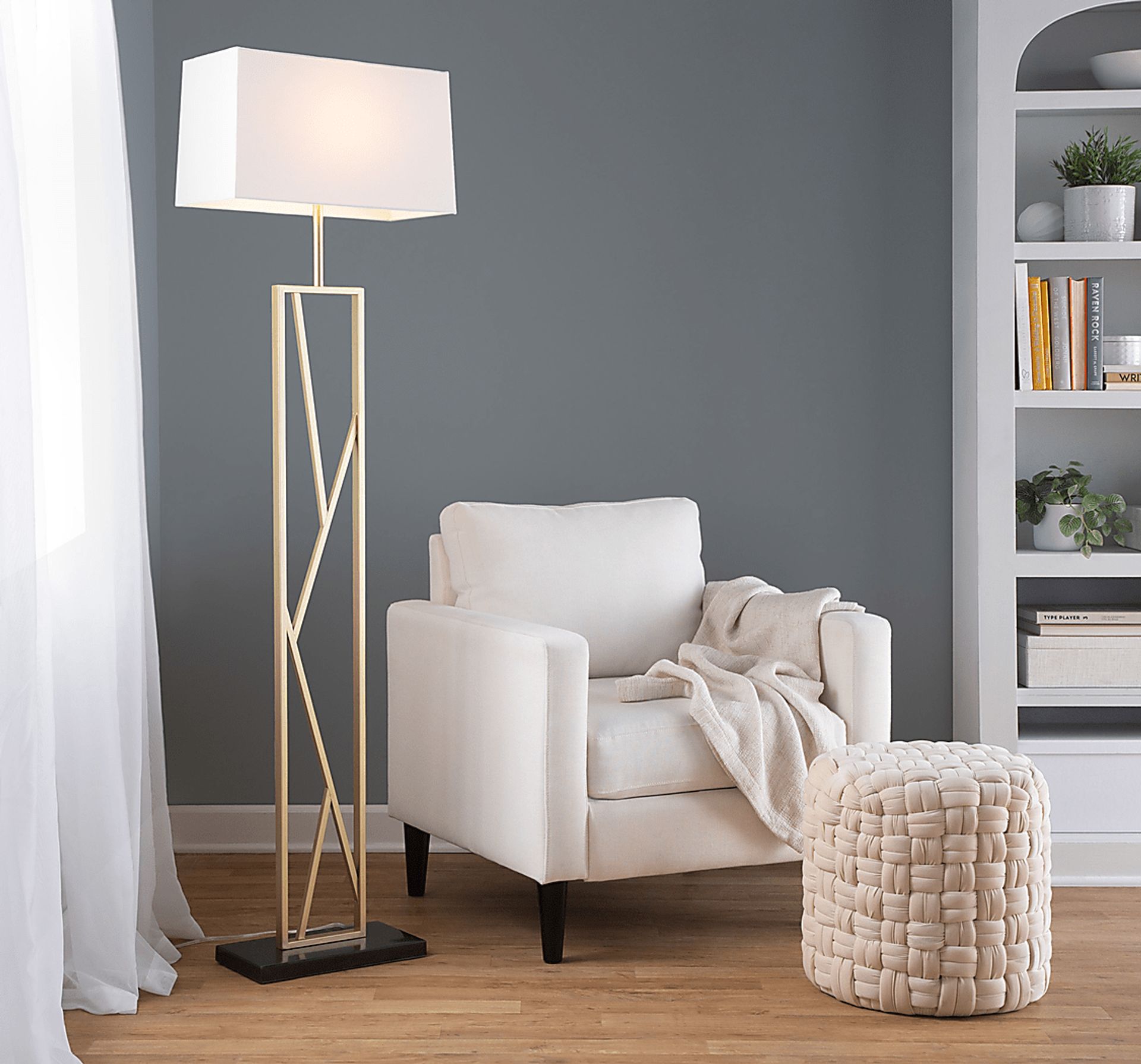 Haver Post Gold Floor Lamp - Image 2