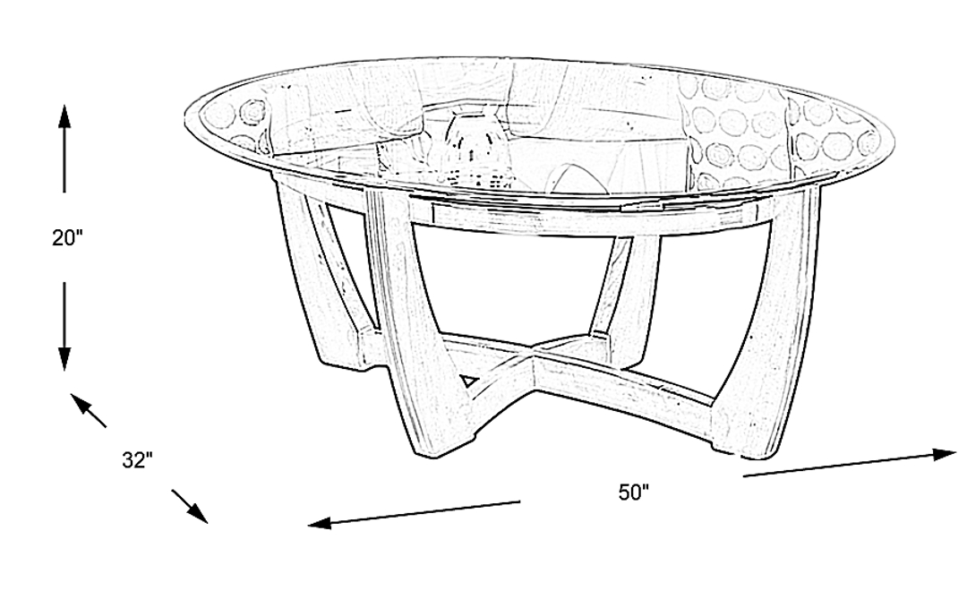 Haverhill Walnut Cocktail Table