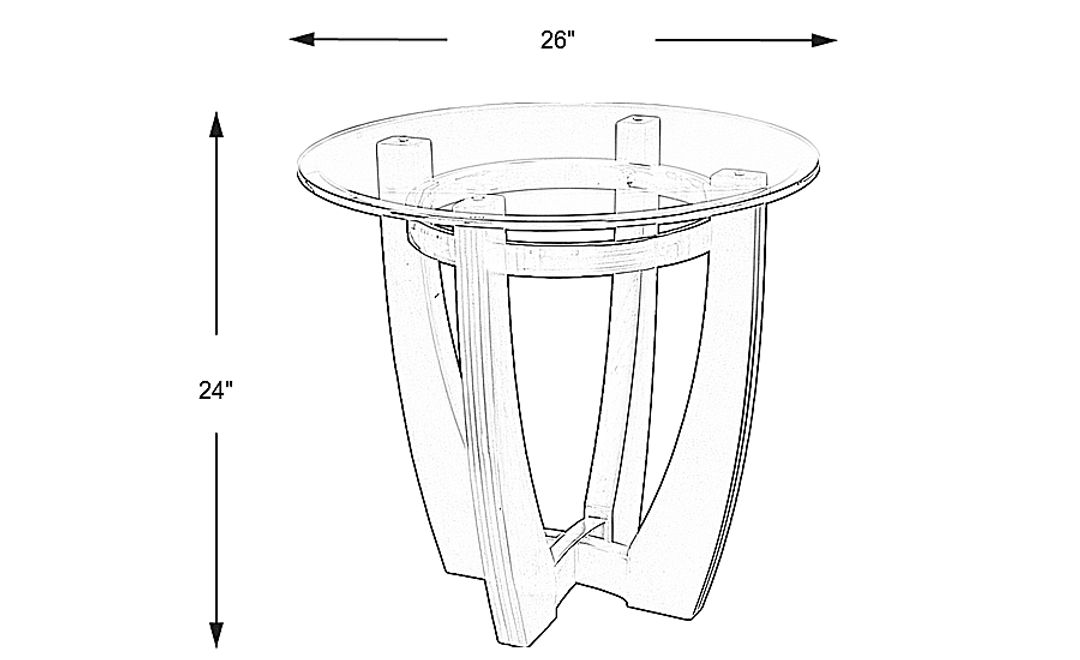 Haverhill Walnut End Table