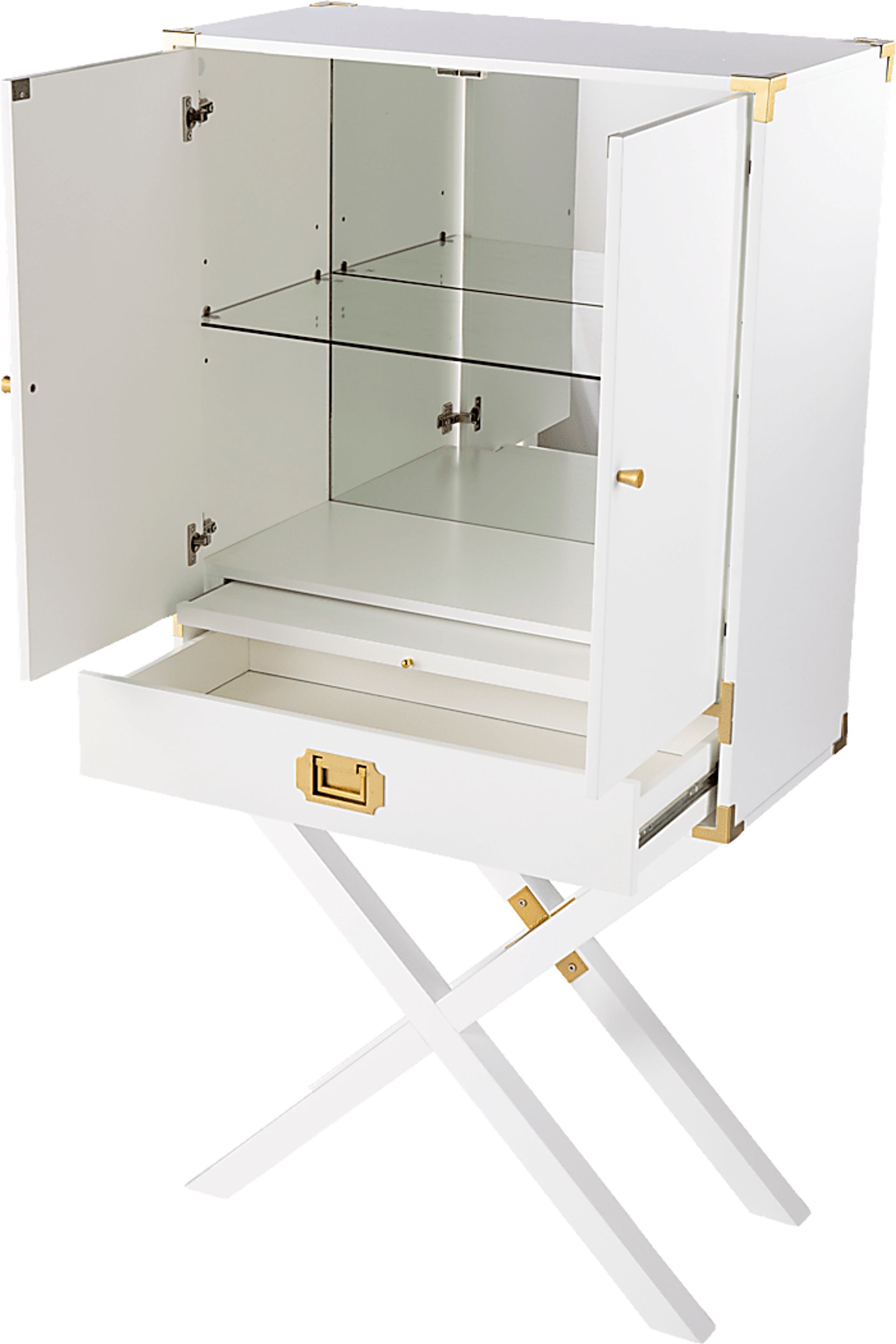 Haverstock White Bar Cabinet - Image 5