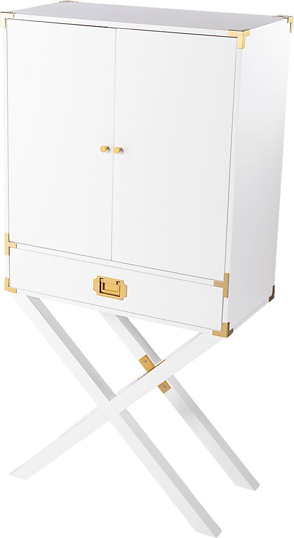 Haverstock White Bar Cabinet