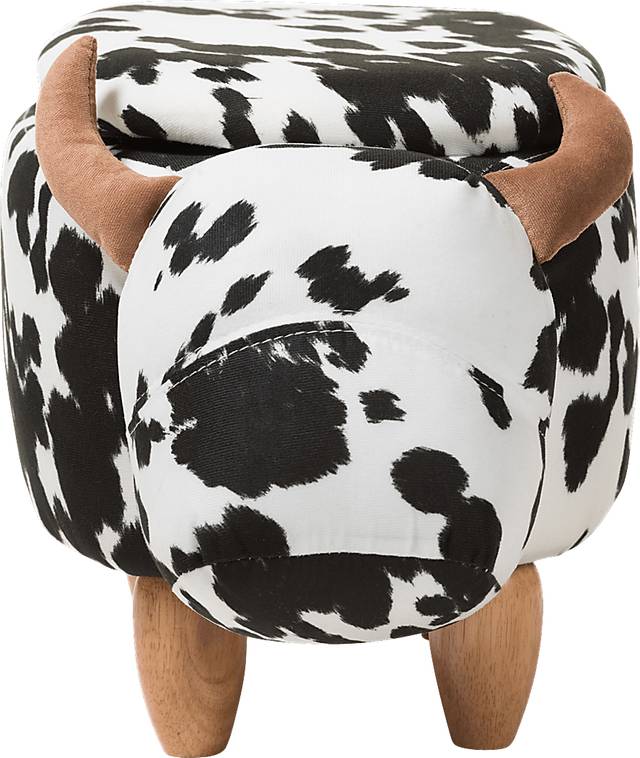 Kids Having A Cow Black Storage Ottoman - Thumbnail - Image 4