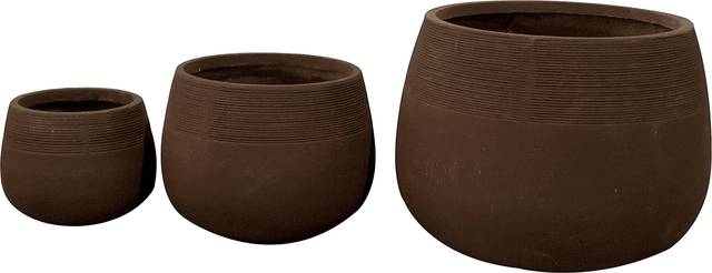 Hawdil Rust Planter, Set of 3 - Thumbnail - Image 1