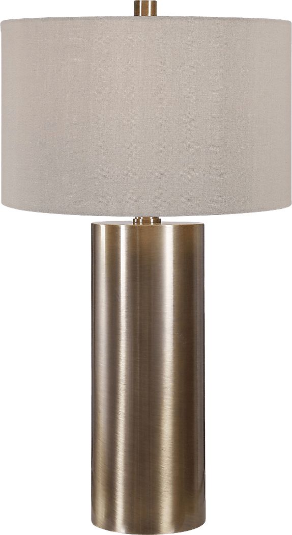 Hawk Court Brass Lamp