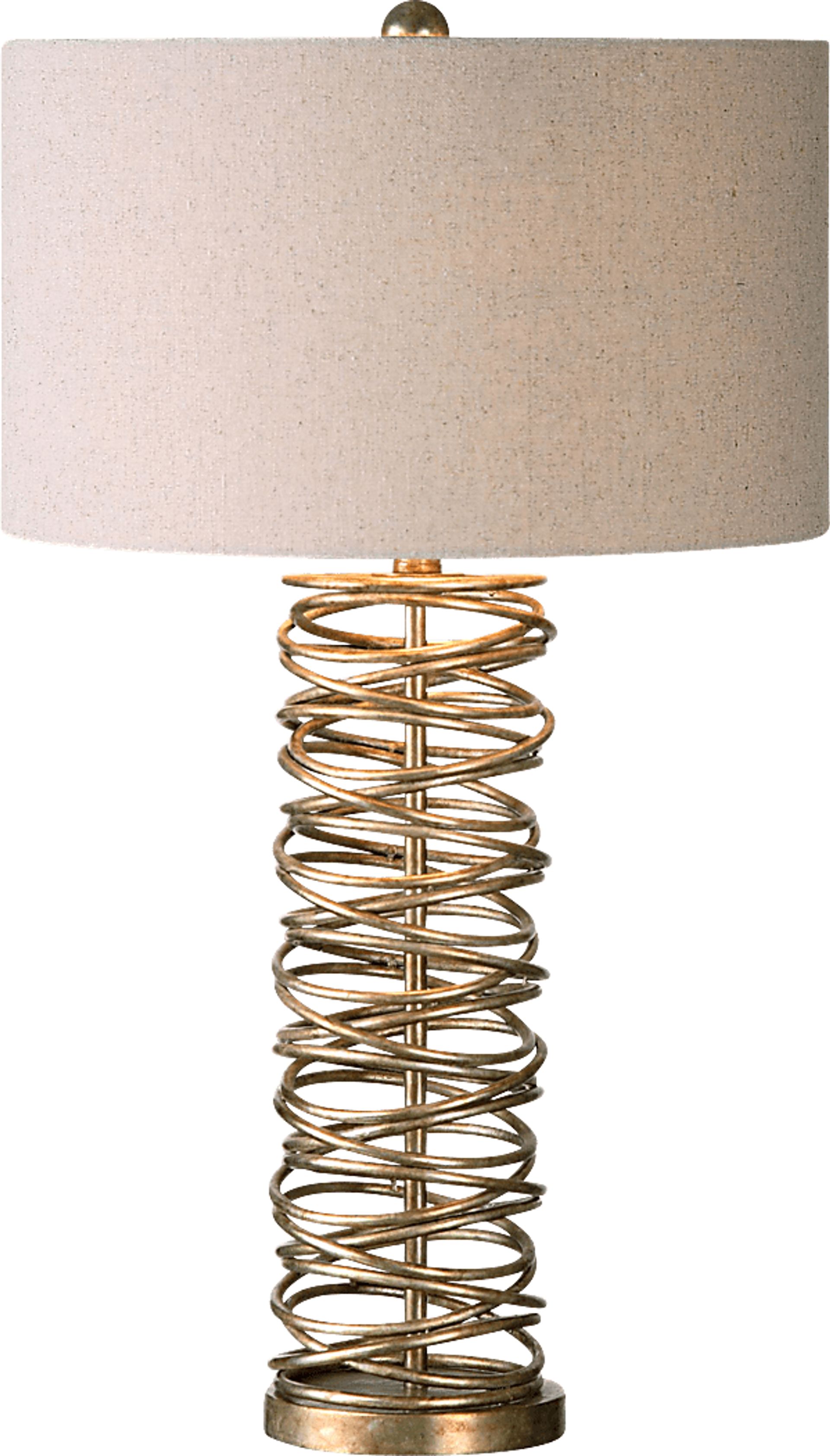 Hawkeye Place Champagne Lamp - Image 1