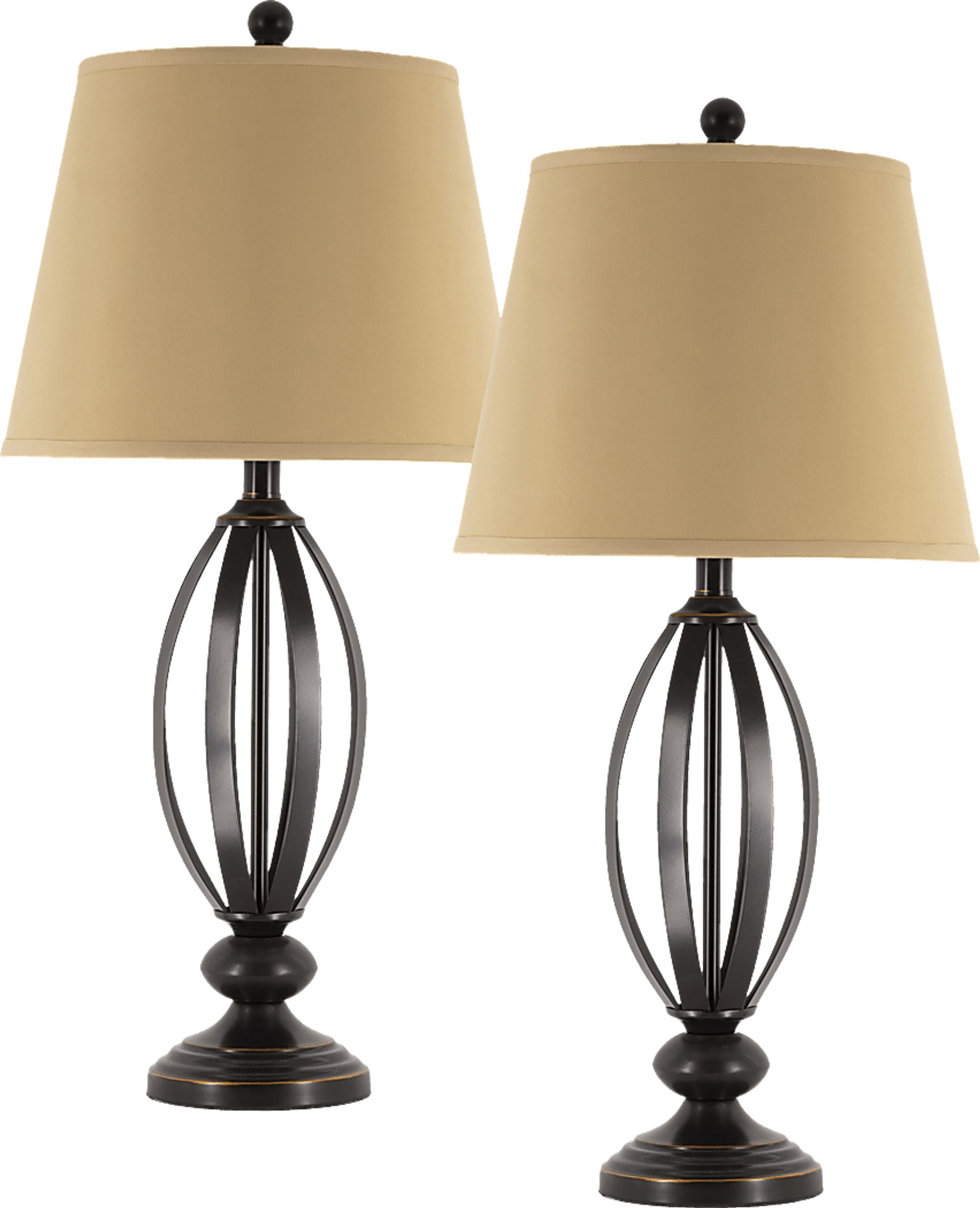 Hawks Point Bronze Lamp, Set of 2 - Image 1