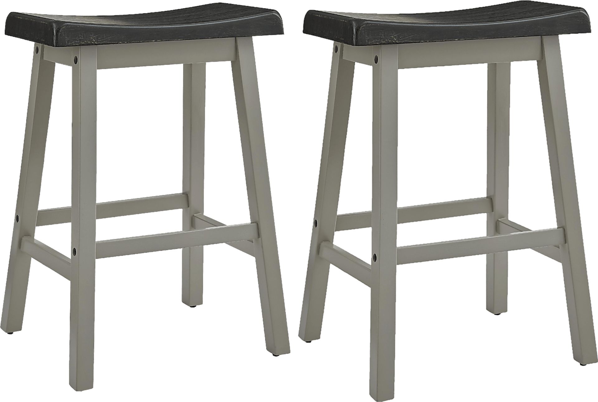 Hawkshead II Black Counter Stool, Set of 2 - Image 1