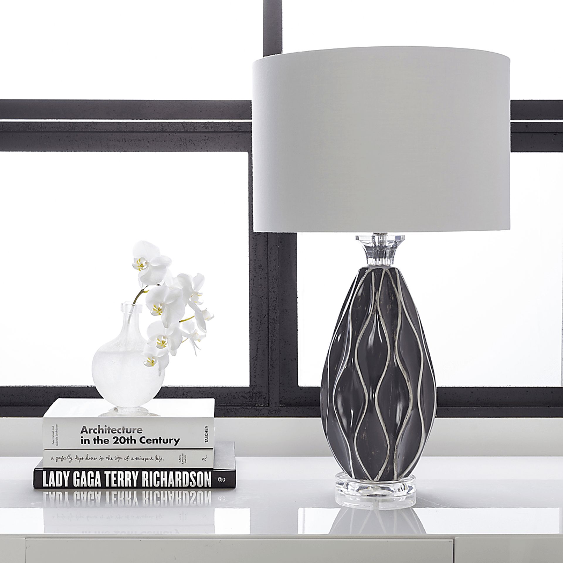 Hawley Park Gray Lamp - Image 6
