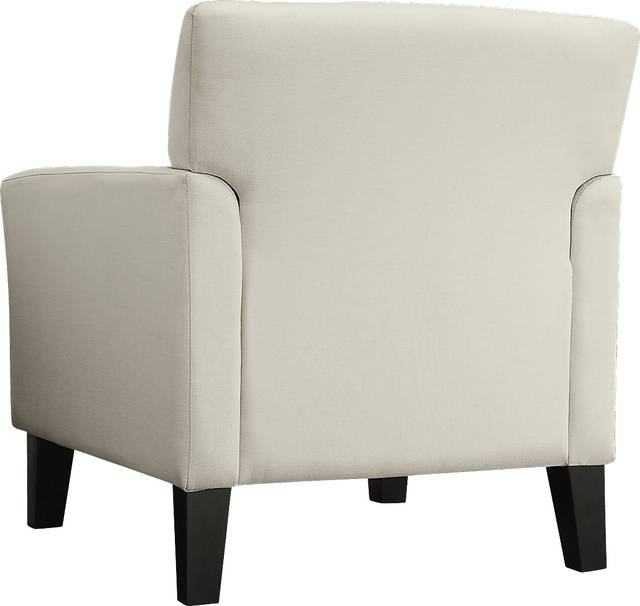 Hawley White Accent Chair - Thumbnail - Image 3
