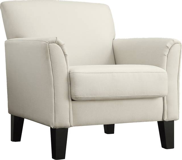 Hawley White Accent Chair - Thumbnail - Image 1