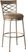 Haxton Pewter Swivel Counter Height Stool