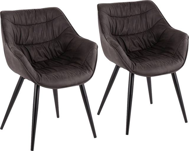 Haycort Black Accent Chair, Set of 2 - Thumbnail - Image 1