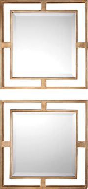 Haydin Gold Mirror, Set of 2
