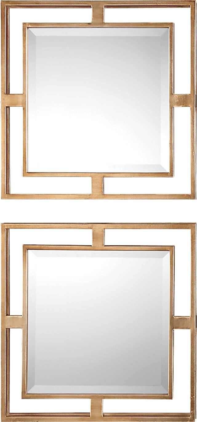 Haydin Gold Mirror, Set of 2 - Thumbnail - Image 1