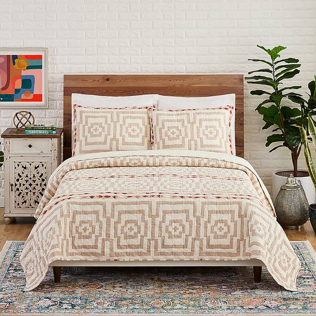 Haysford Cream Full/Queen 3 Pc Quilt Set - Thumbnail - Image 2