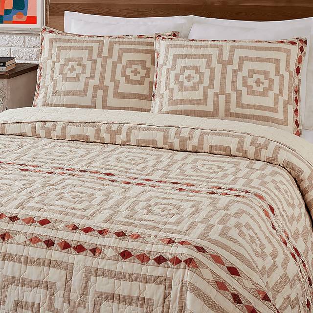 Haysford Cream Full/Queen 3 Pc Quilt Set - Thumbnail - Image 10