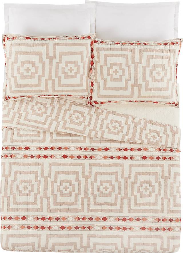 Haysford Cream Full/Queen 3 Pc Quilt Set - Thumbnail - Image 1