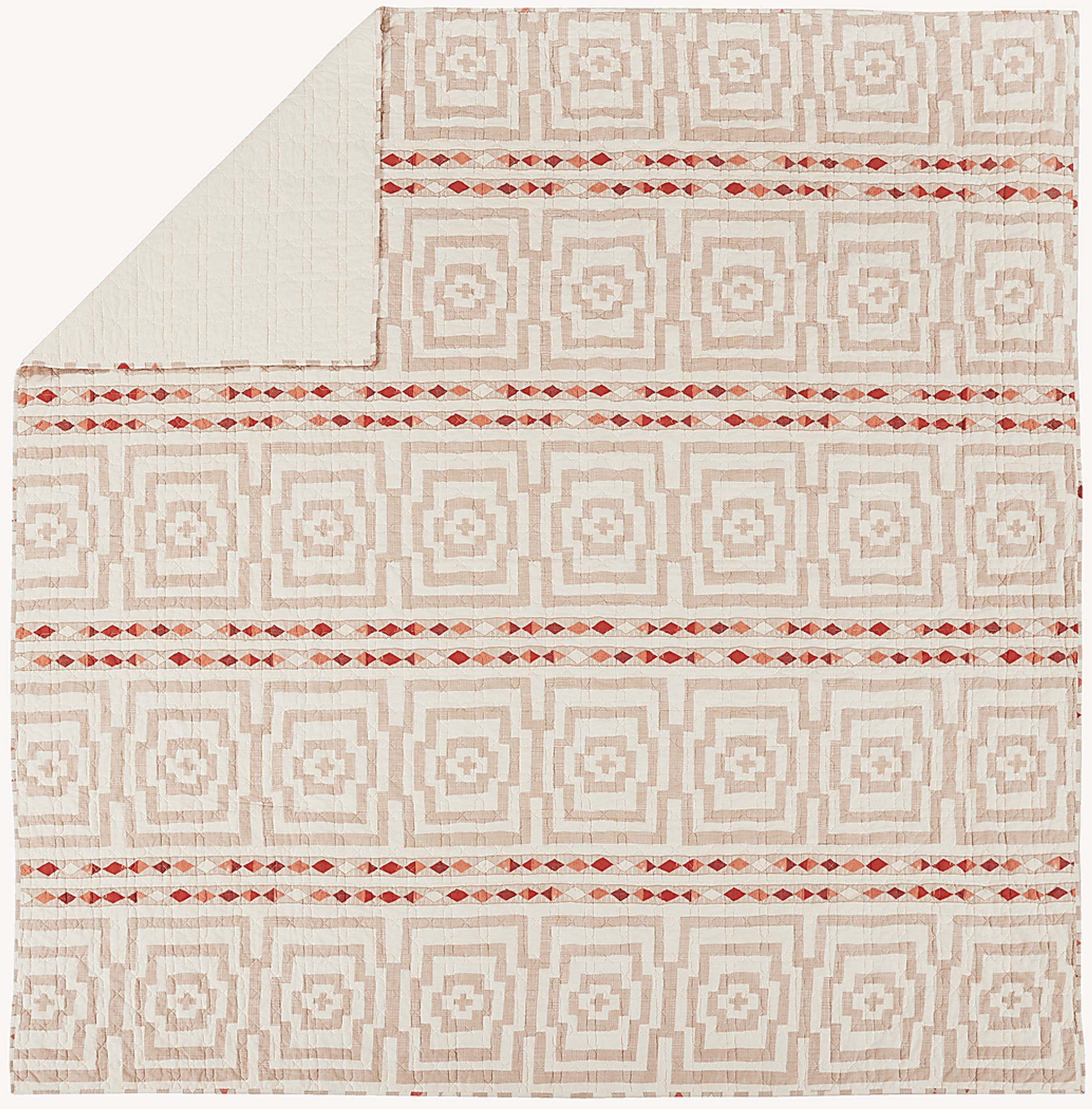 Haysford Cream King 3 Pc Quilt Set - Image 5