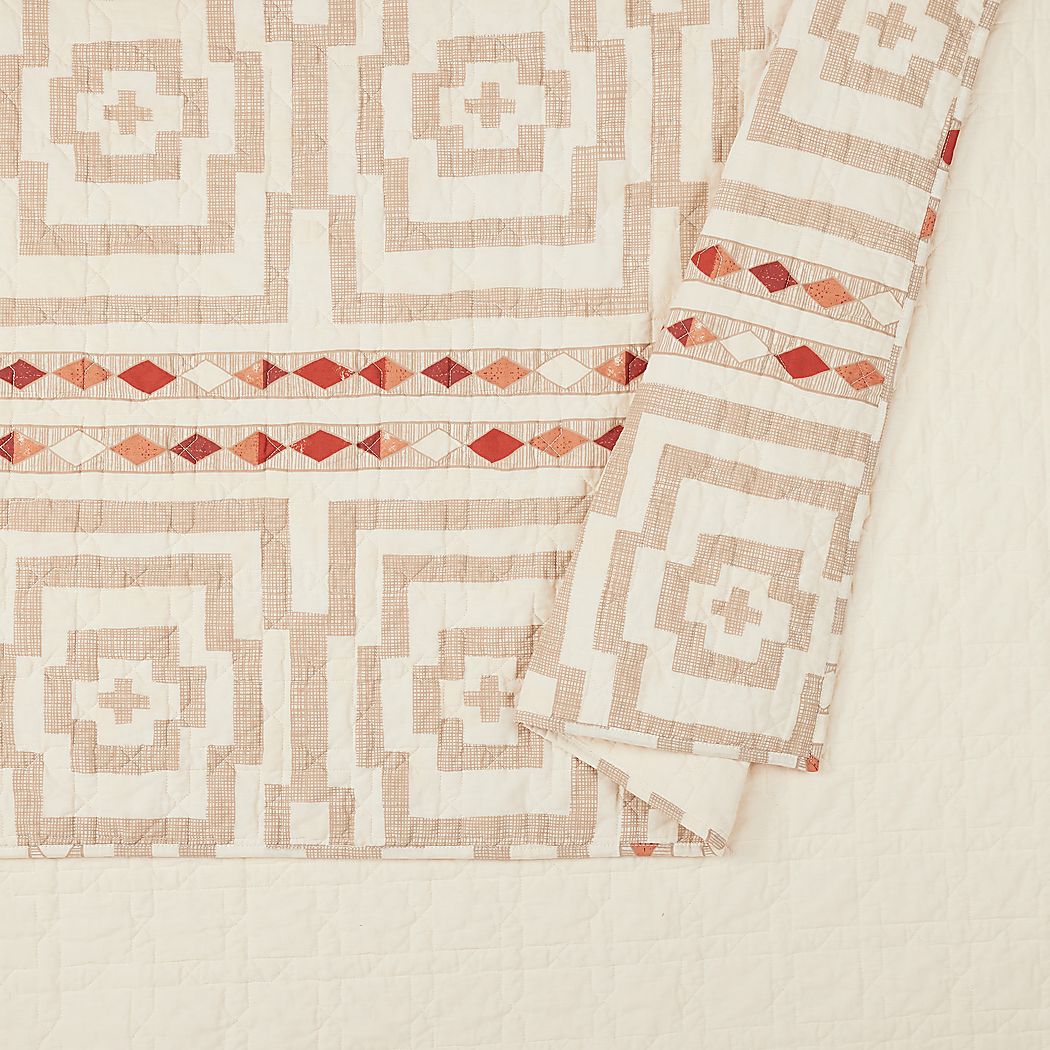 thumbnail image 2 of Victory Americana King 3-Piece Quilt Set – Barn Red Patchwork Cotton With 2 Shams 2 of 3