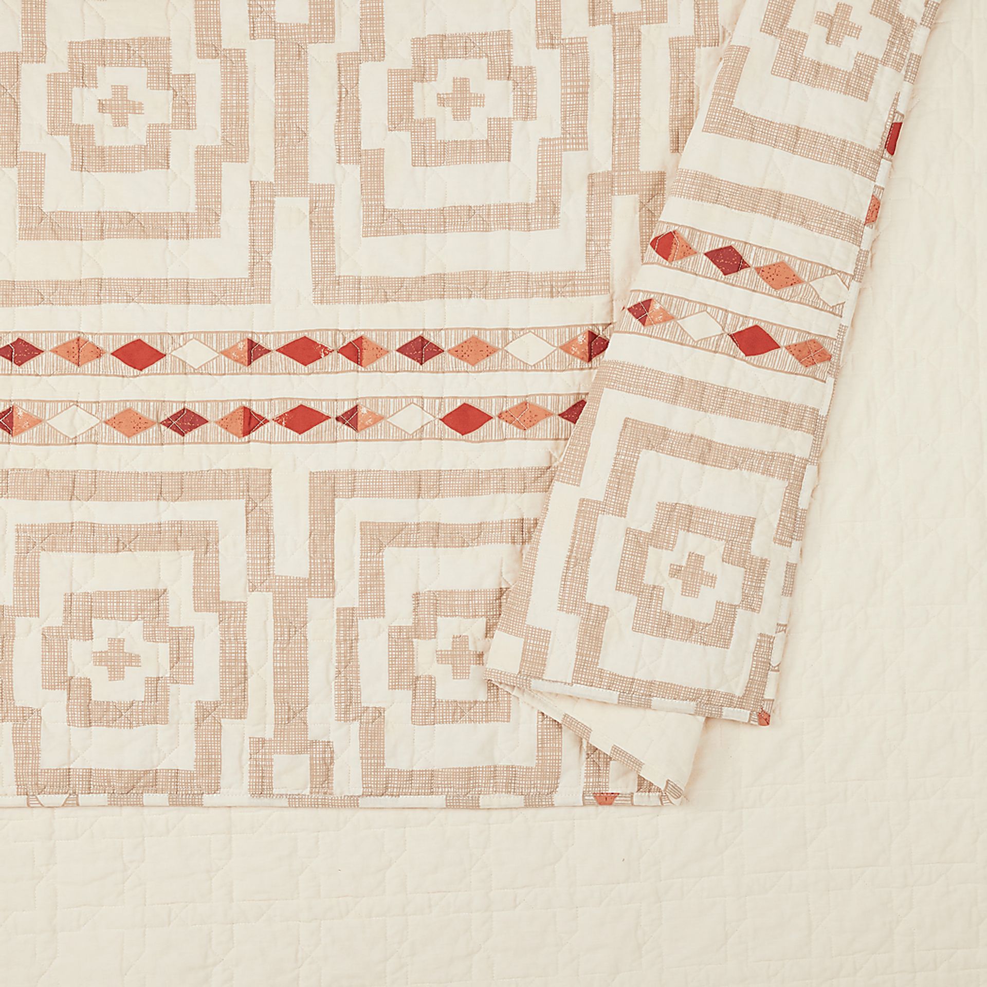 Haysford Cream King 3 Pc Quilt Set - Image 9