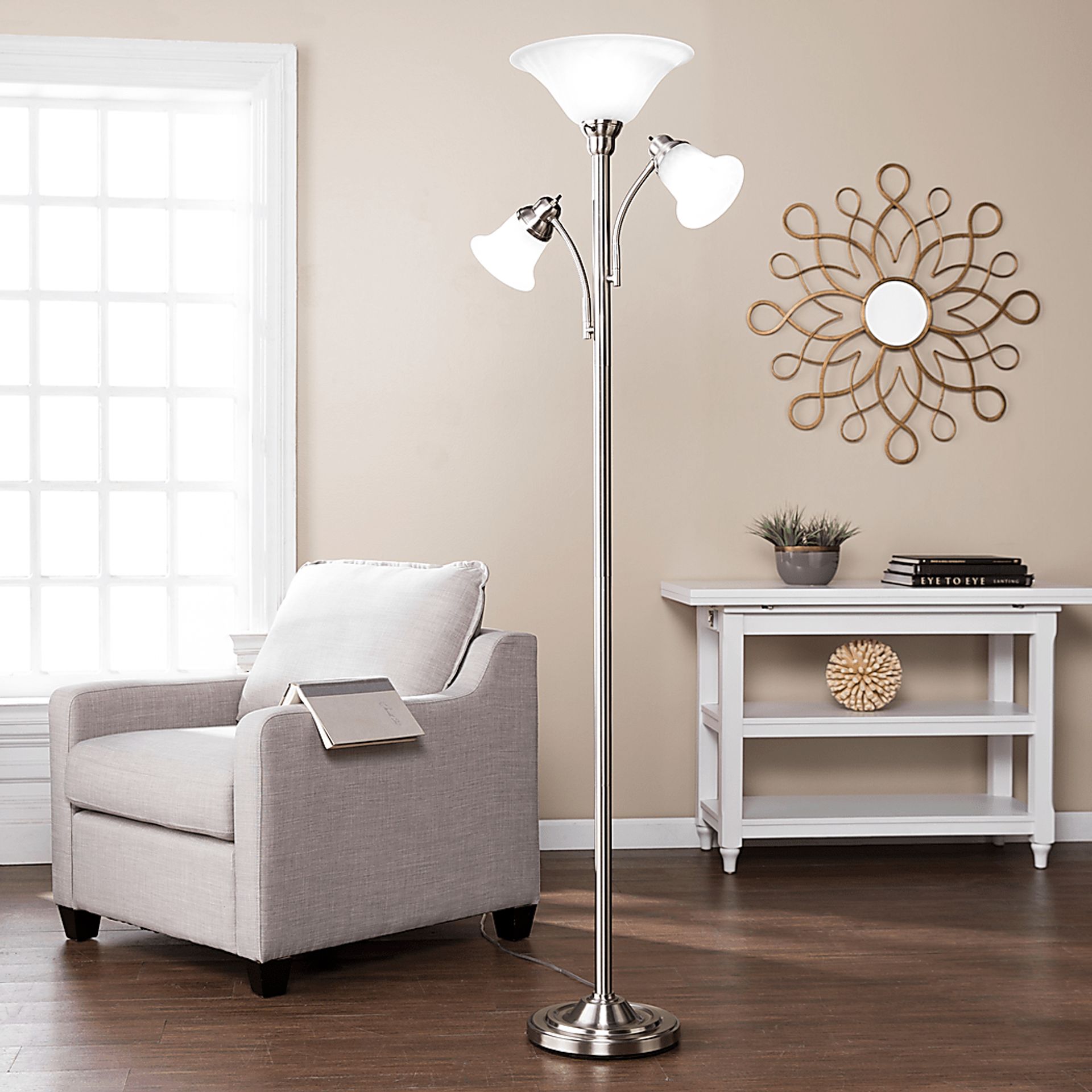 Hayter Gray Floor Lamp - Image 2