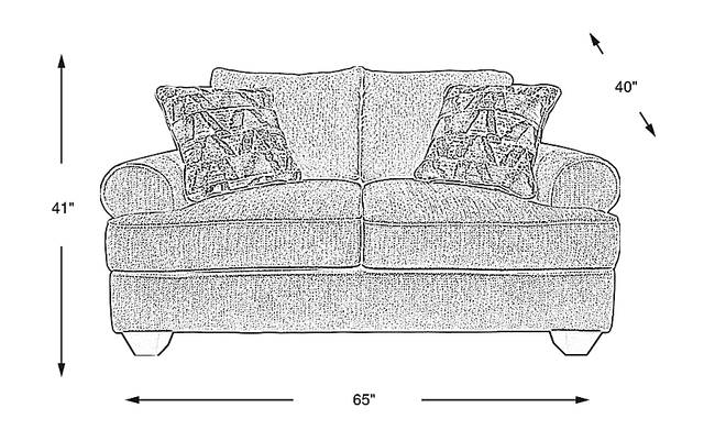 Dimension Image. Please refer to the Dimension Tab on this page for dimension details.