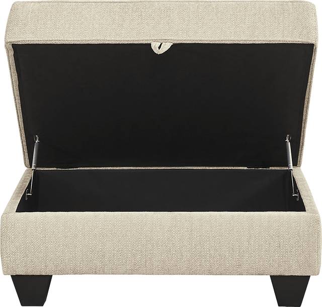 Hayward Beige Storage Ottoman - Thumbnail - Image 4