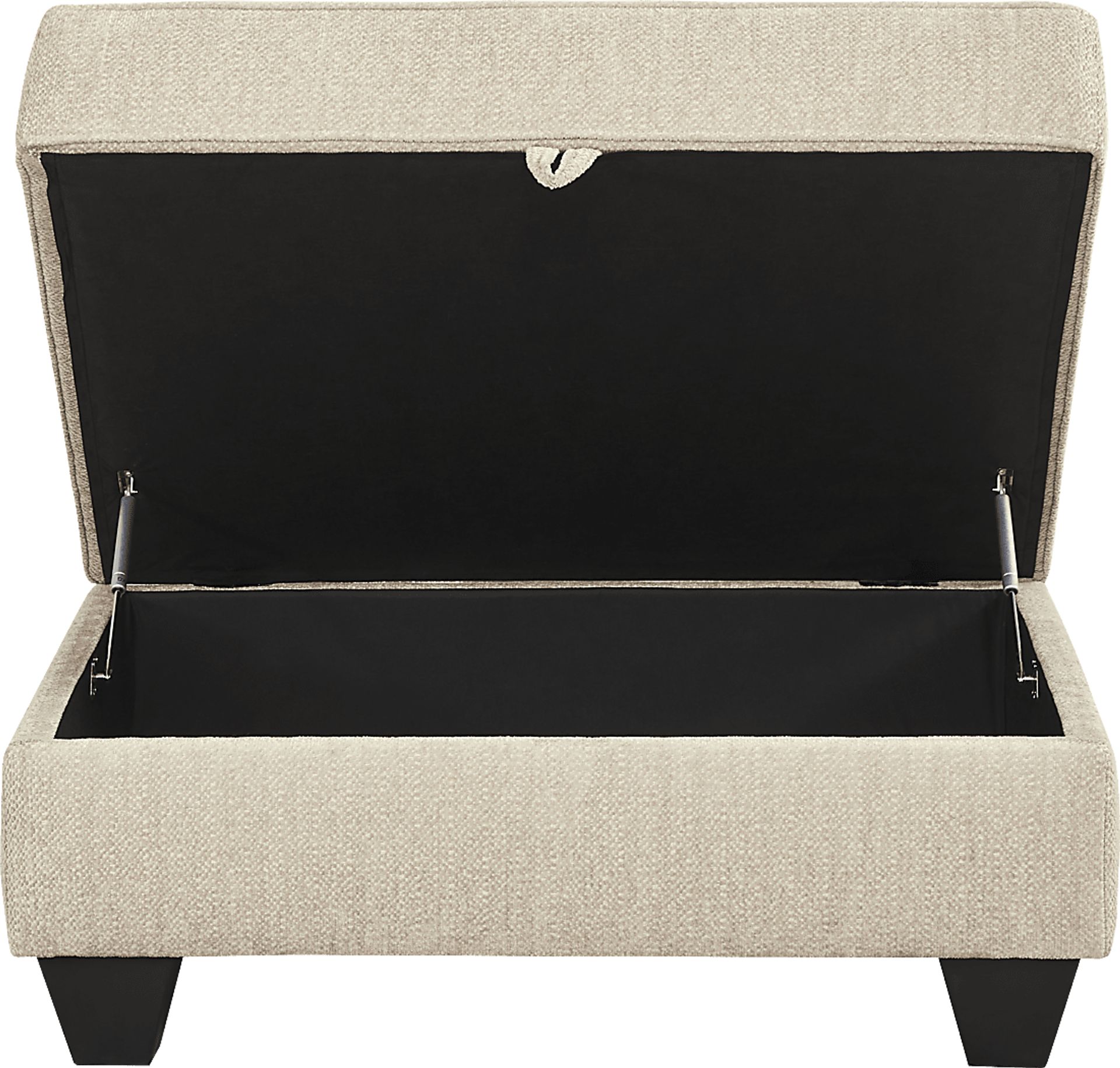 Hayward Beige Storage Ottoman - Image 4