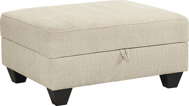 Hayward Beige Storage Ottoman - Thumbnail - Image 1