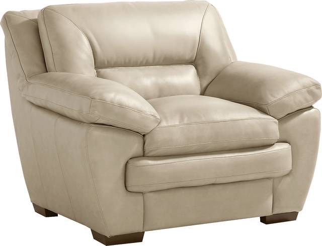 Hayworth Beige 5 Pc Leather Living Room - Thumbnail - Image 7