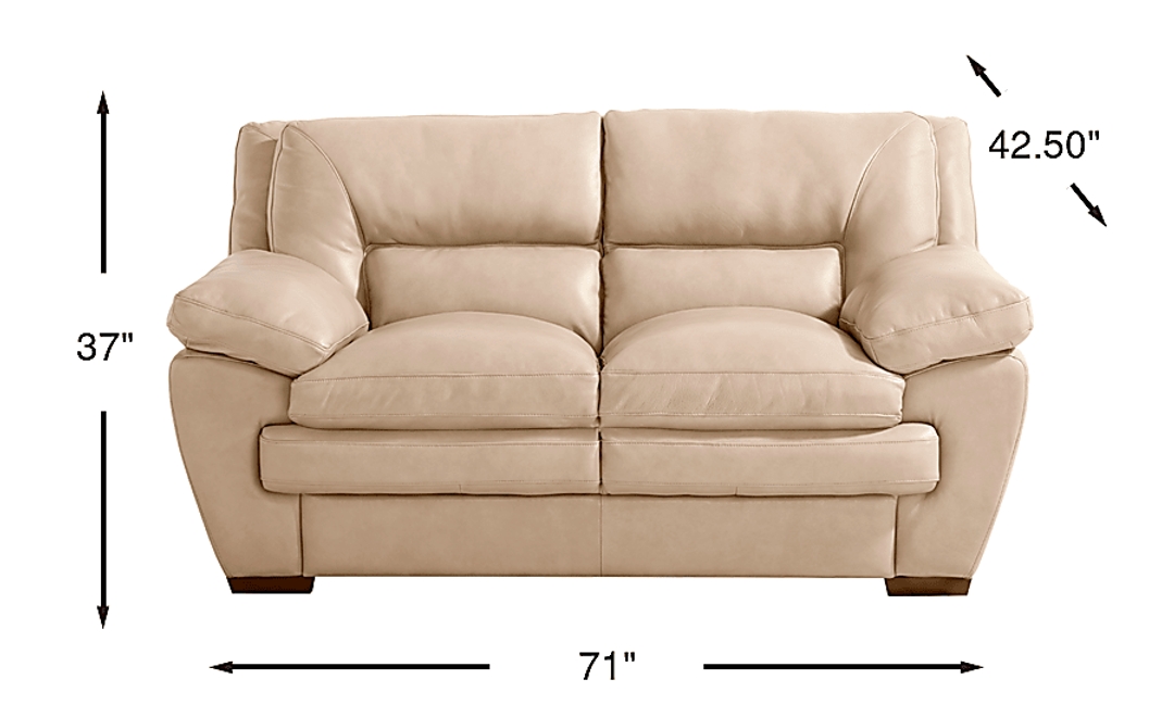 Hayworth Leather Loveseat