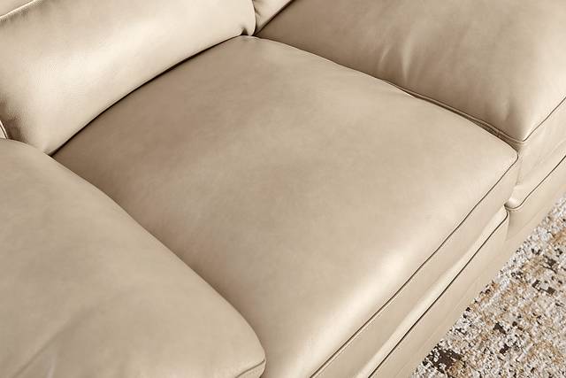 Hayworth Beige 5 Pc Leather Living Room - Thumbnail - Image 6
