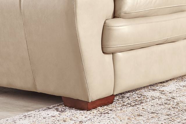 Hayworth Beige 5 Pc Leather Living Room - Thumbnail - Image 5