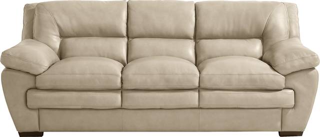 Hayworth Beige 5 Pc Leather Living Room - Thumbnail - Image 2