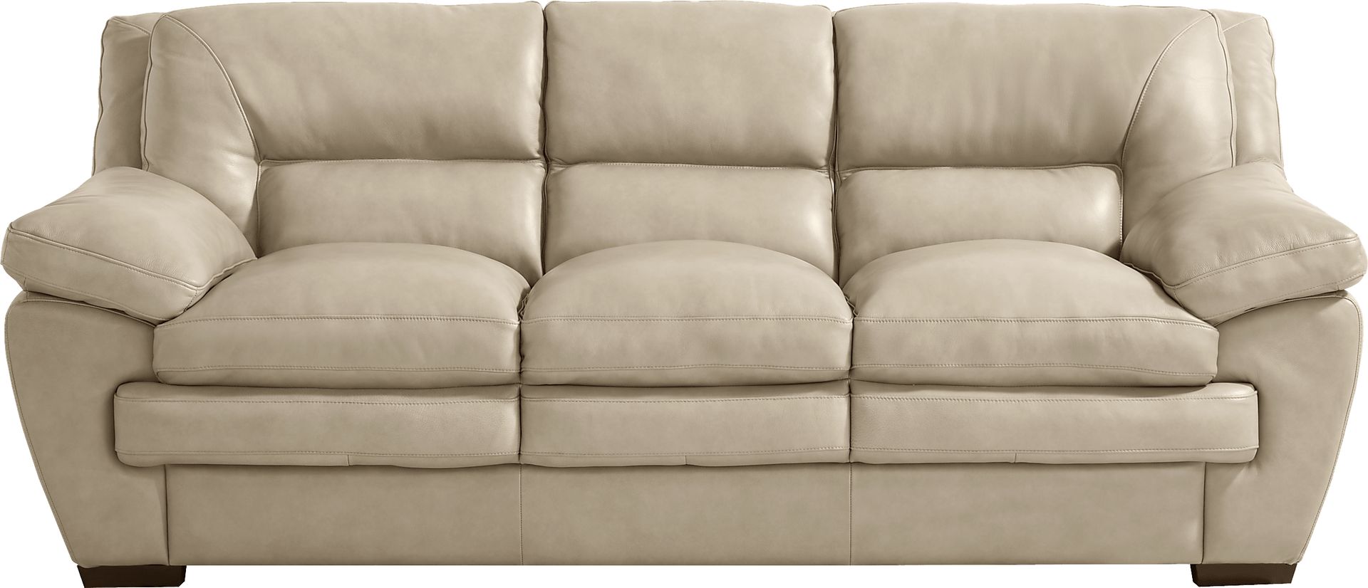 Hayworth Beige 5 Pc Leather Living Room - Image 2