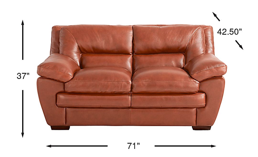 Hayworth Leather Loveseat