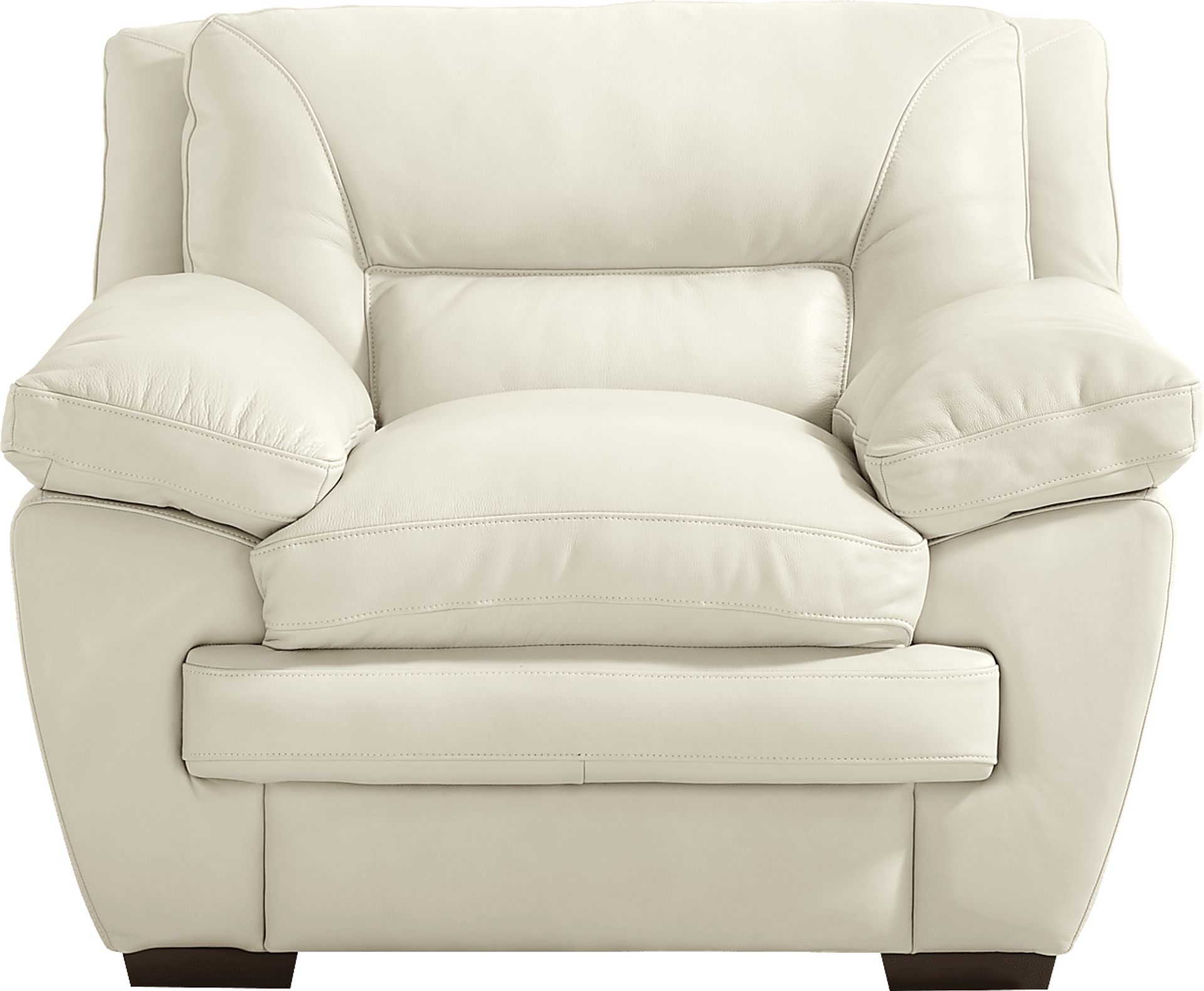 Hayworth Cream Leather Chair - Image 2