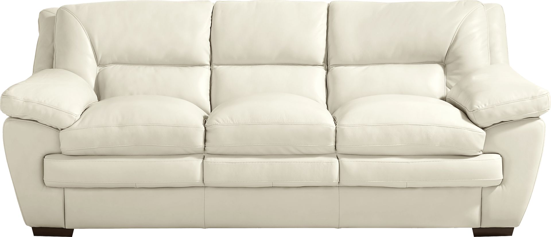 Hayworth Cream Leather Sofa - Image 1