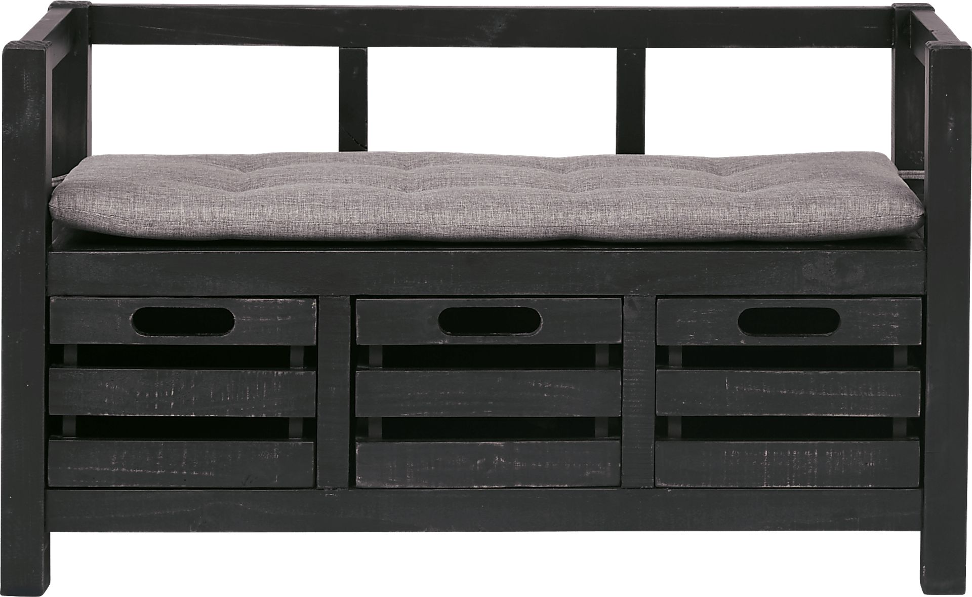 Hazel Peak Black Accent Bench - Image 1