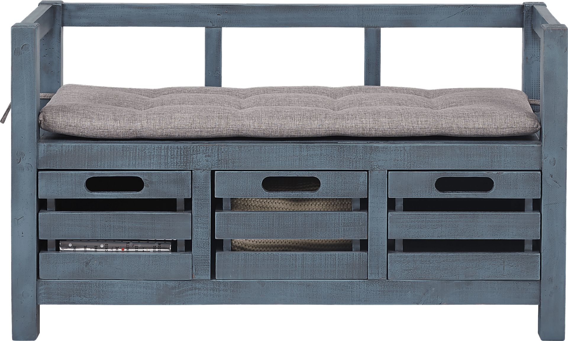 Hazel Peak Blue Accent Bench - Image 2