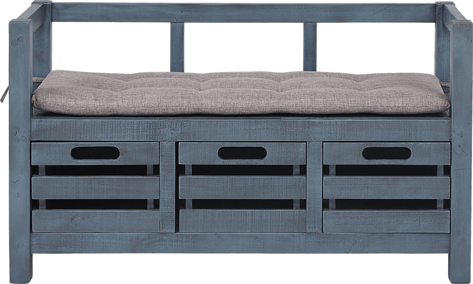 Hazel Peak Blue Accent Bench - Image 1