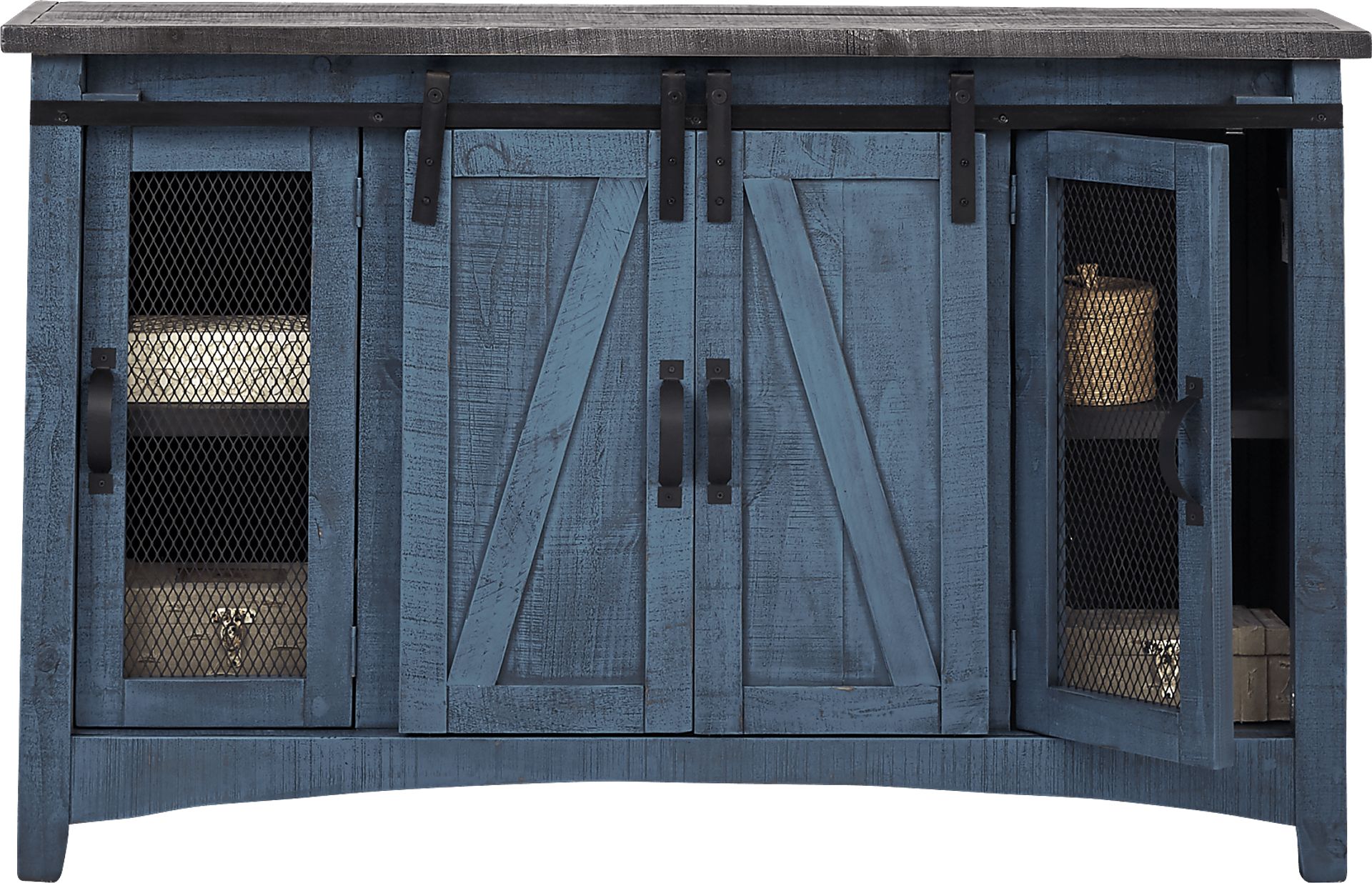 Hazel Peak Blue 58 in. Console - Image 3
