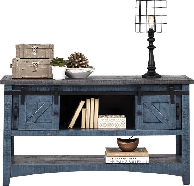 Hazel Peak Blue Credenza - Thumbnail - Image 2