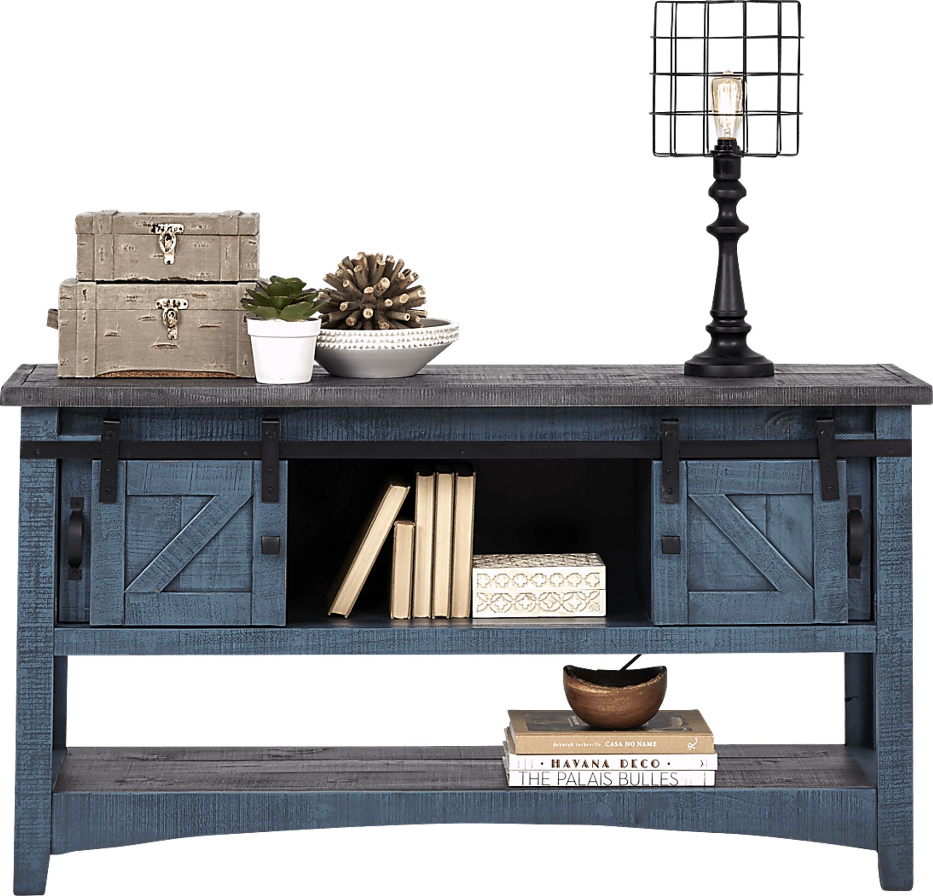 Hazel Peak Blue Credenza - Image 2