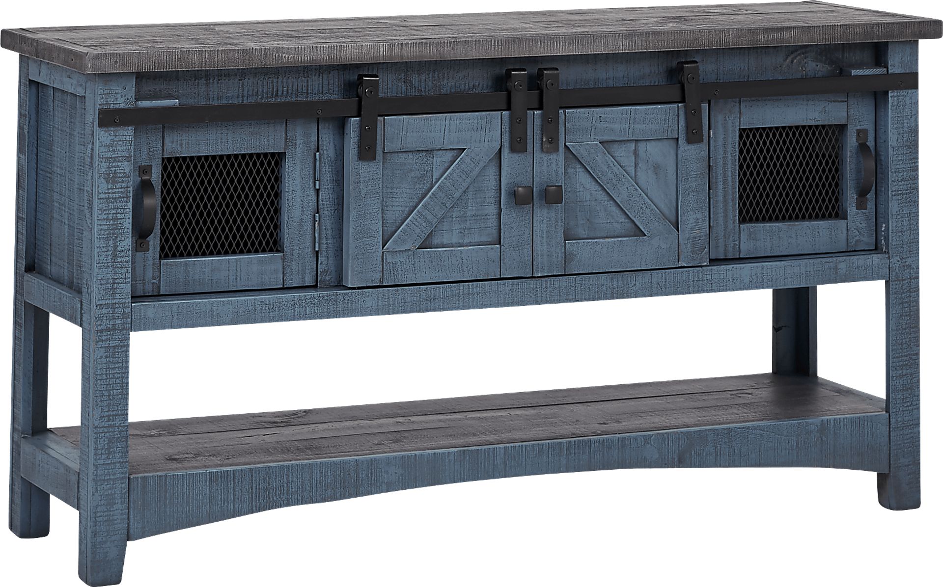 Hazel Peak Blue Credenza - Image 1