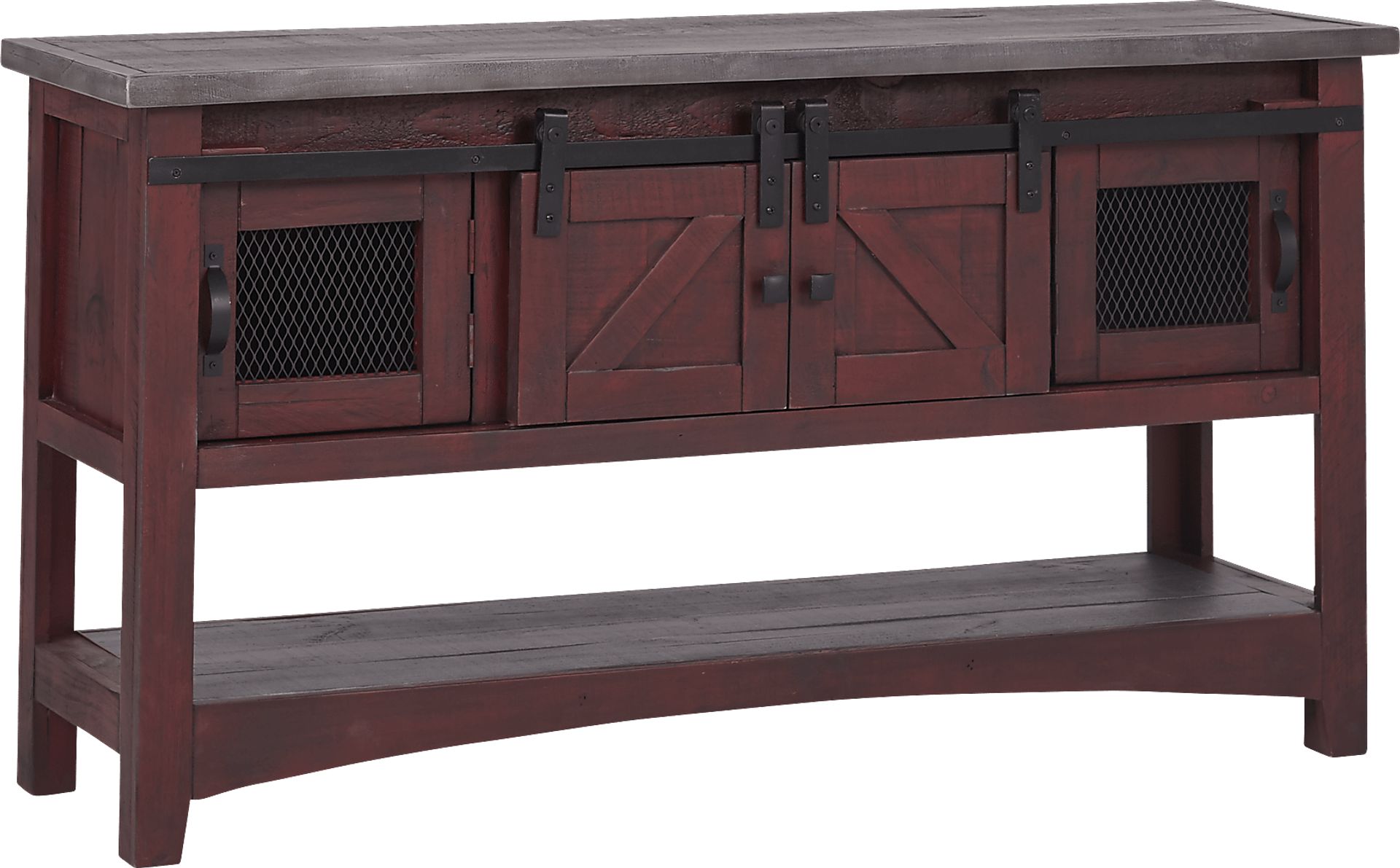Hazel Peak Red Credenza - Image 1